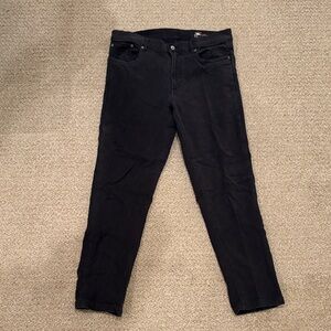 Faherty black five-pocket pants 35x30